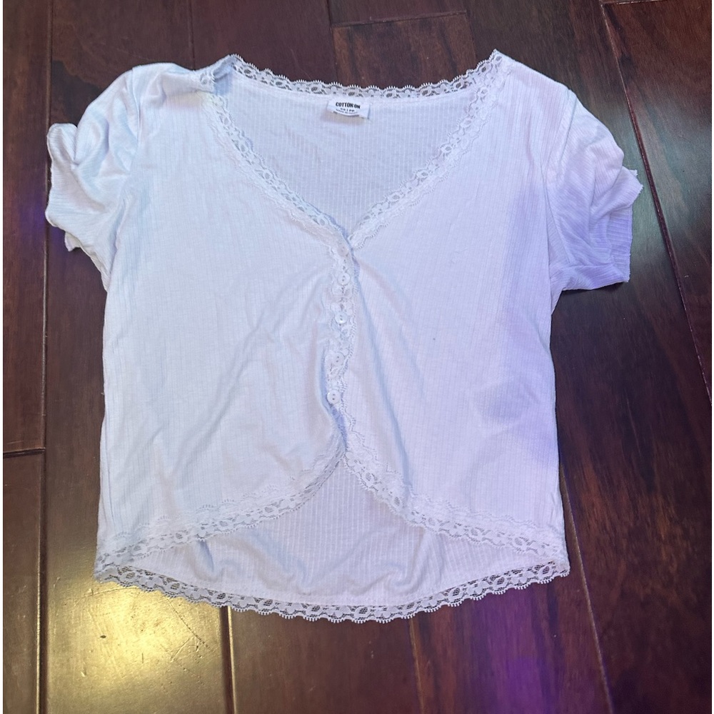 Cotton on white thin top